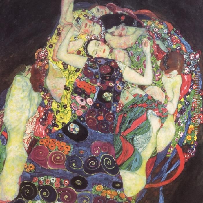 The Virgins (Le Vergini) painting - Gustav Klimt The Virgins (Le Vergini) art painting
